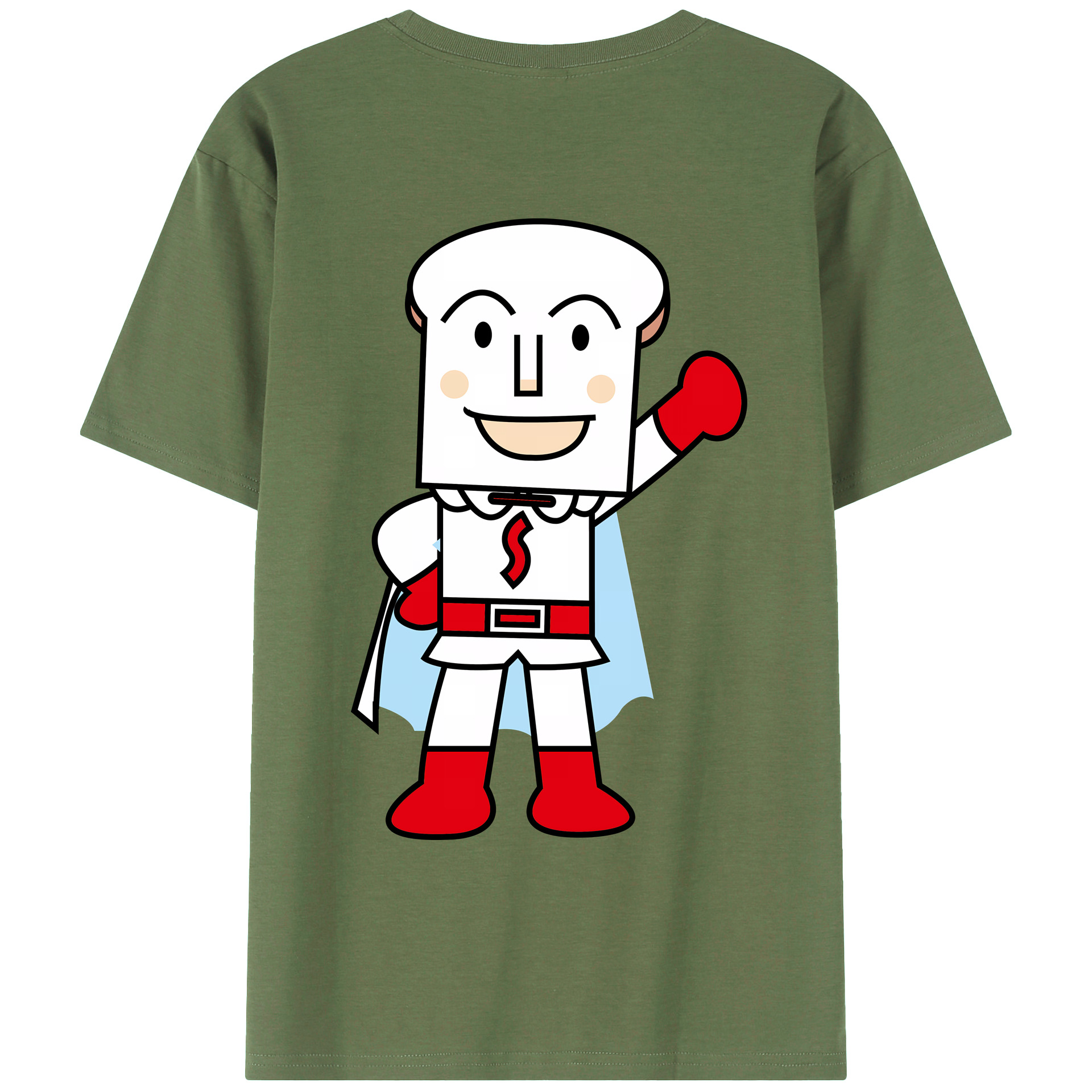 （画像用） アンパンマン Anpanman 綿100％ メンズ半袖Tシャツ（バックプリント） 通気性